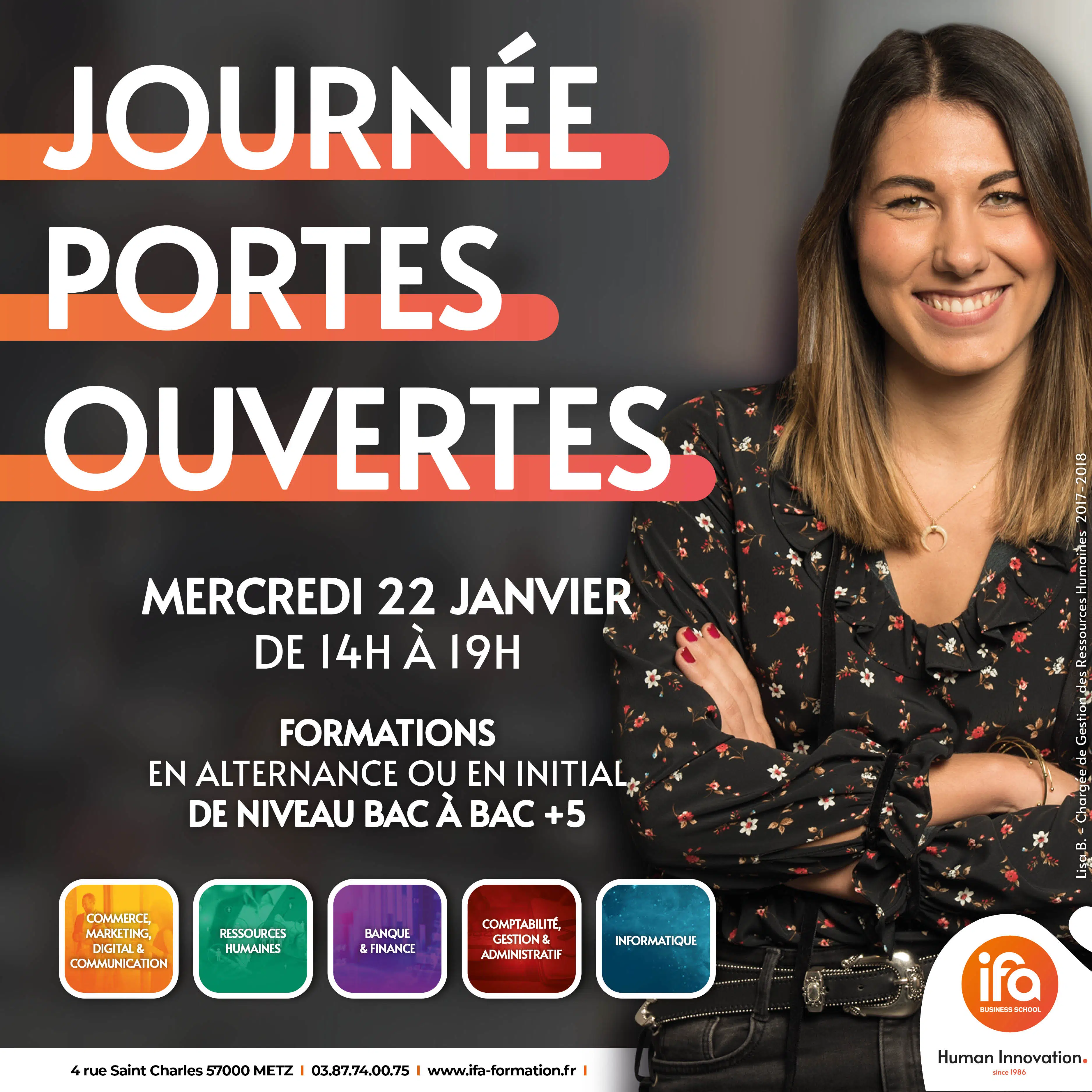 Portes Ouvertes le mercredi 22 janvier 2020